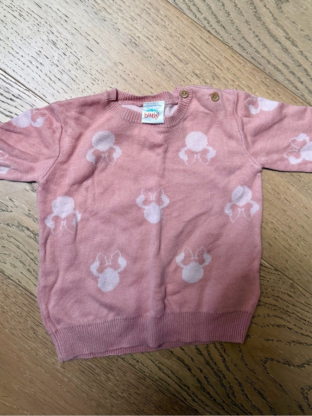 Disney Pink Minnie Mouse Knit Top